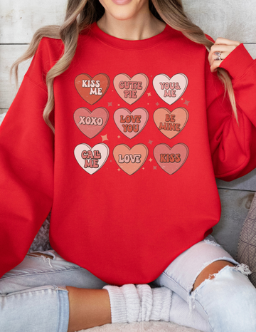 **PRE-ORDER**Candy Hearts Crewneck