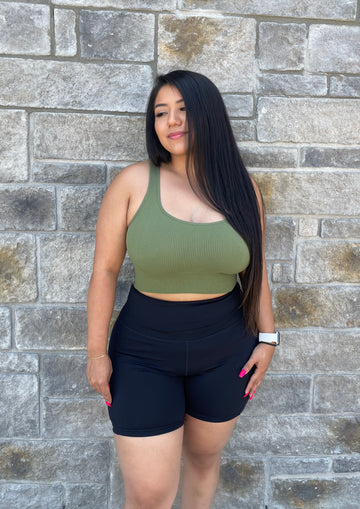 Gym Date Cropped Top